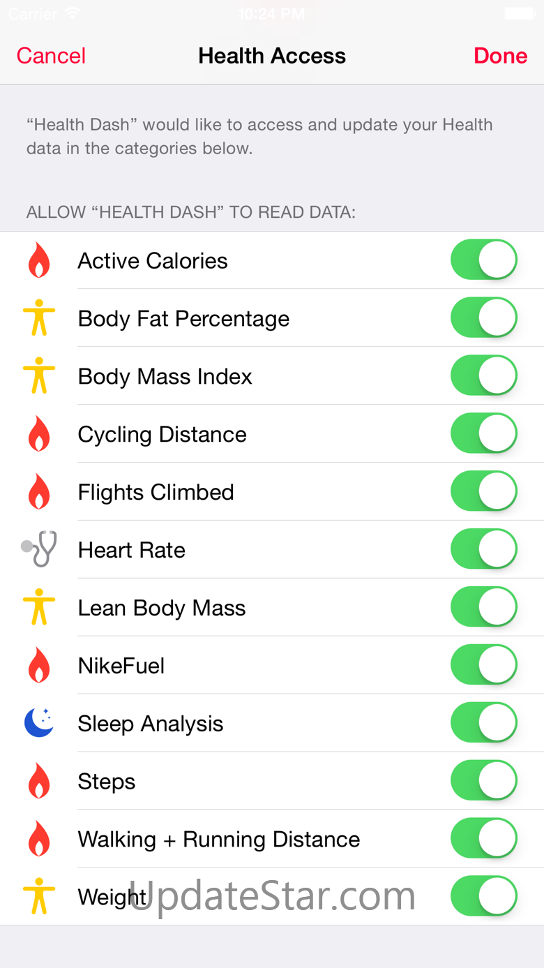 Dashboard for Apple Health App 2.0.2