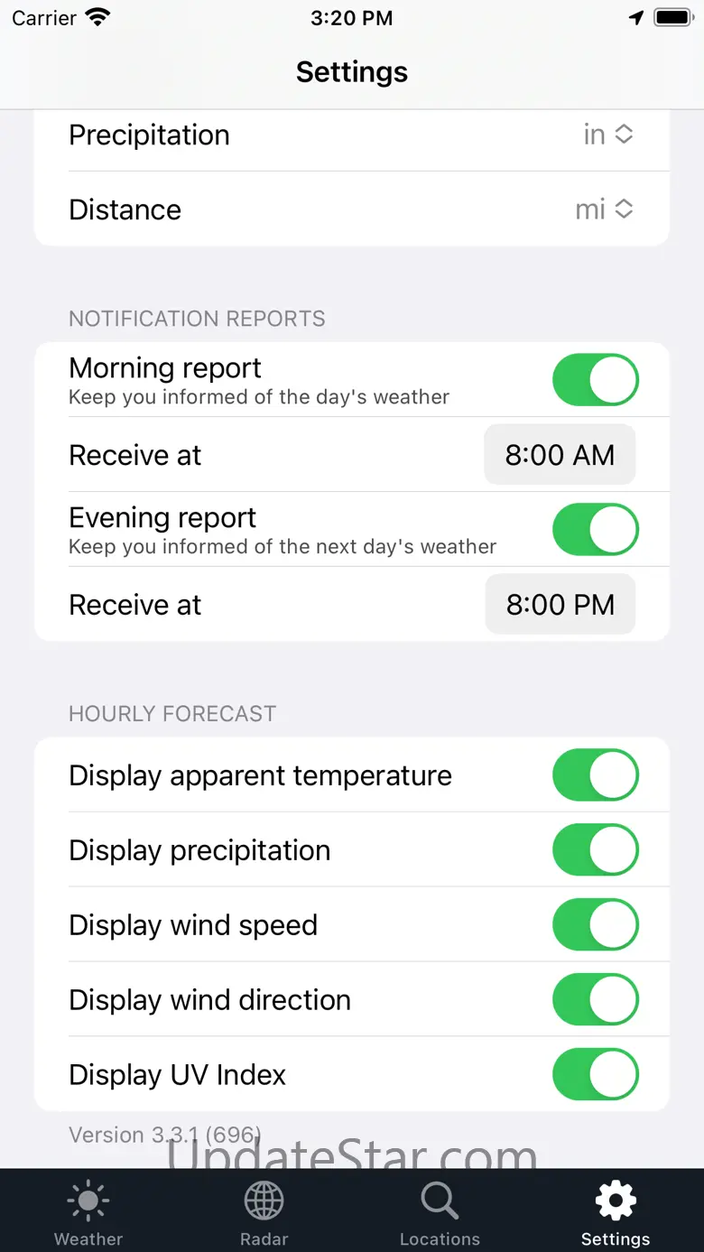 Weather ´ 3.4.19