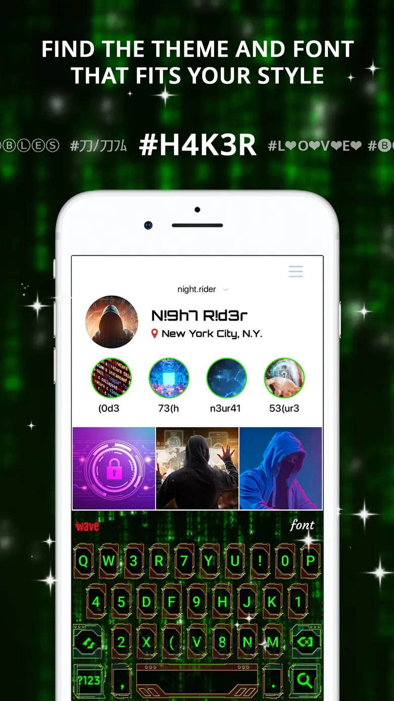 Fonts Keyboard with LED themes 4.5