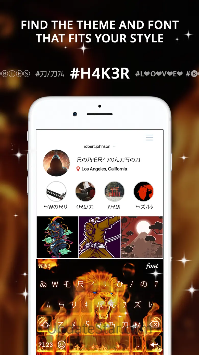 Fonts Keyboard with LED themes 4.5