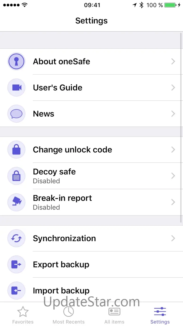 oneSafe+ password manager 5.2.9