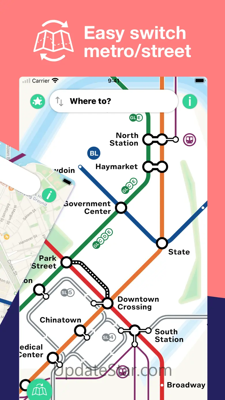 Boston T Subway Map & Routing 3.1.0