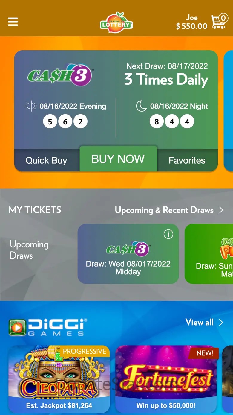 Georgia Lottery Official App 5.6.3