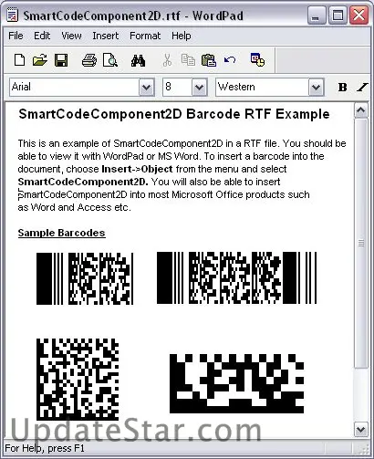 SmartCodeComponent2D Barcode 2.0
