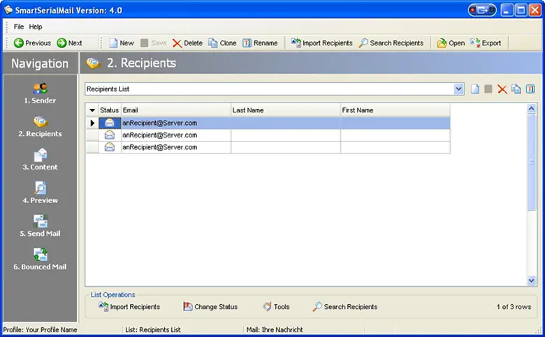 SmartSerialMail 7.3