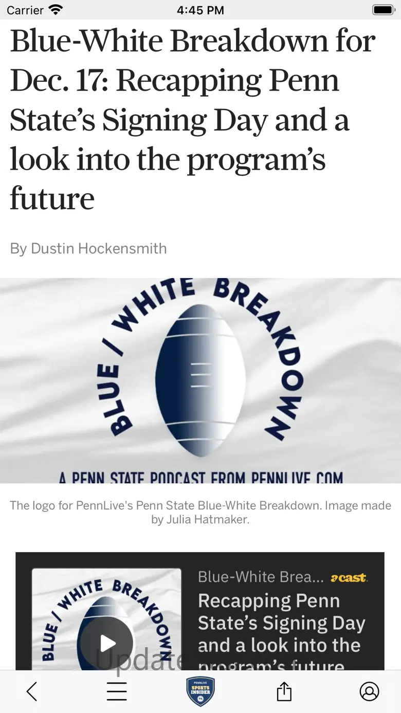 Penn State Football News 4.4.13