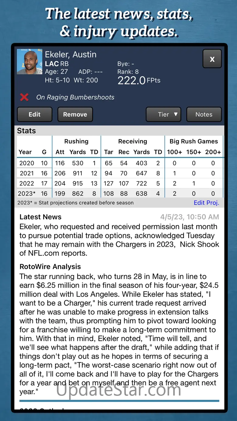 Fantasy Football Draft Kit '23 1.4