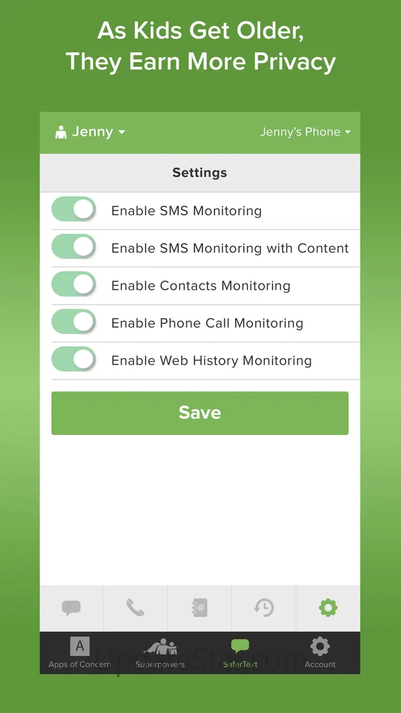 SaferKid Text Monitoring App 2.6.0