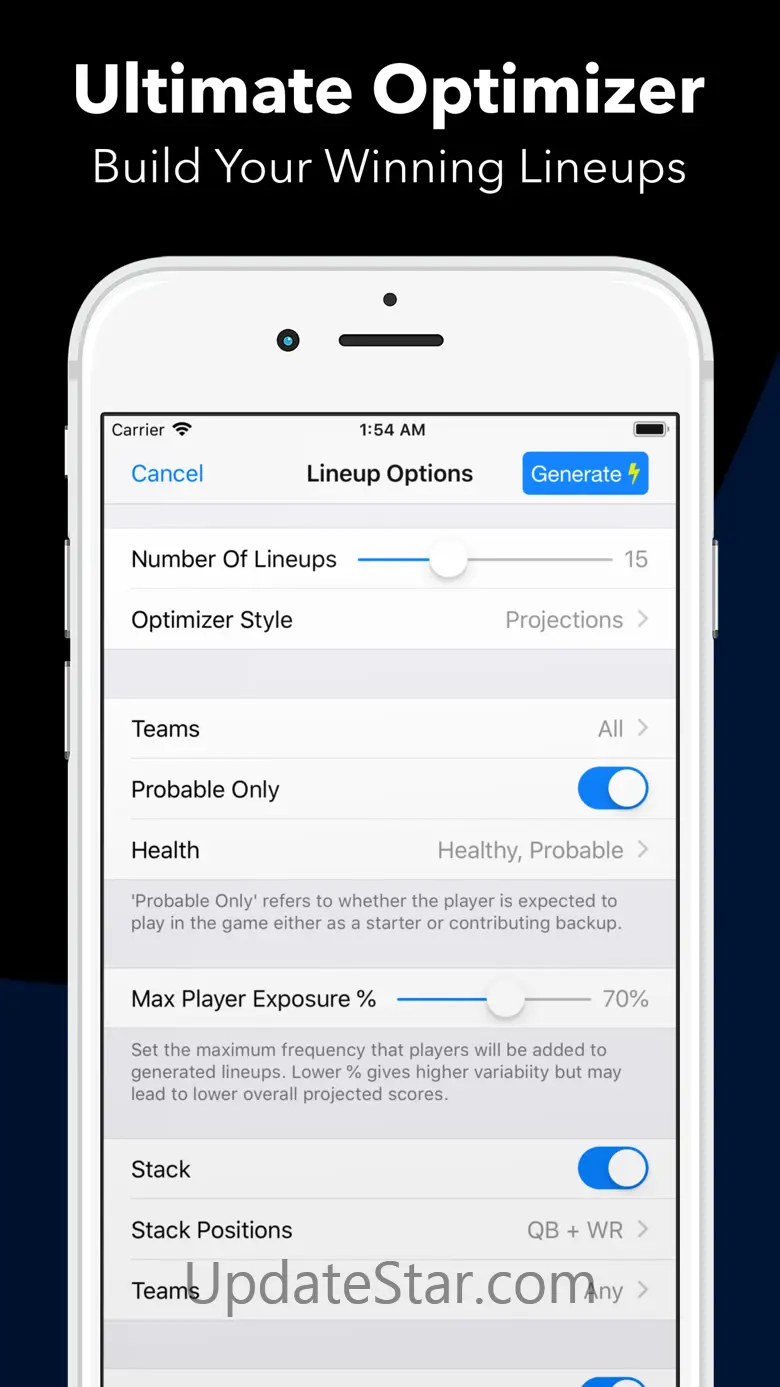 Daily Fantasy Cheatsheet 5.0.7