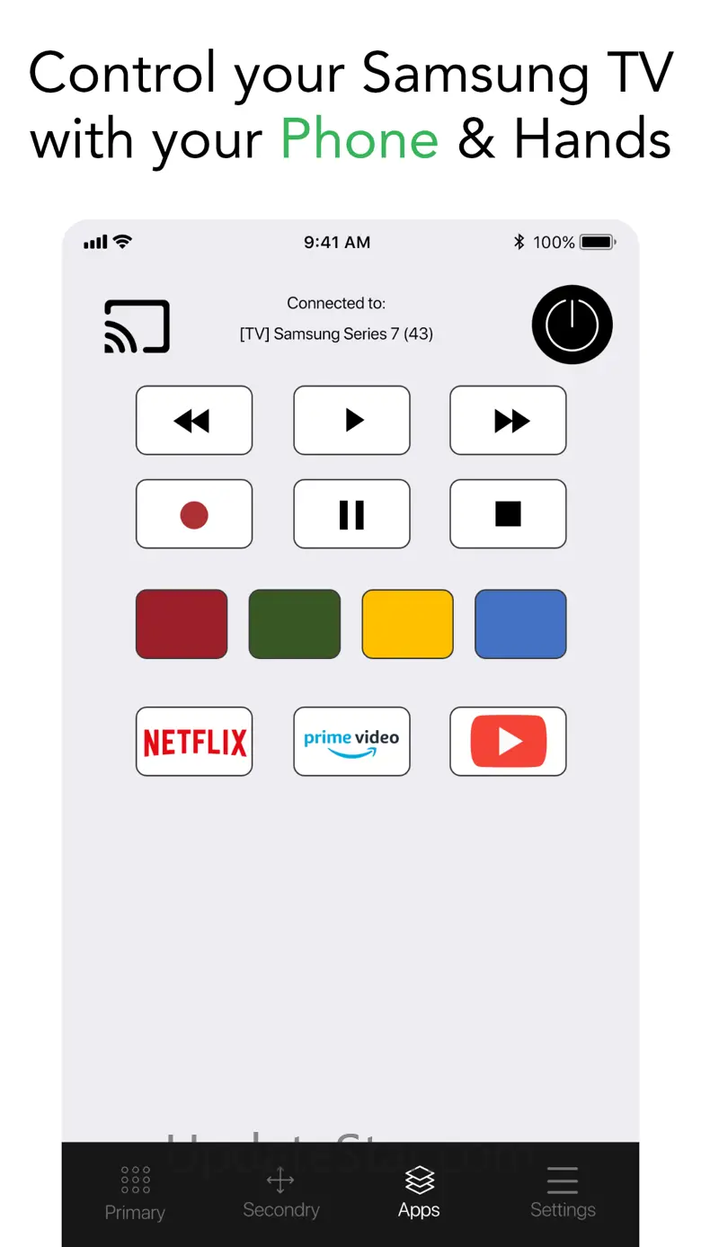 Smart TV Remote for Samsung. 1.1.0