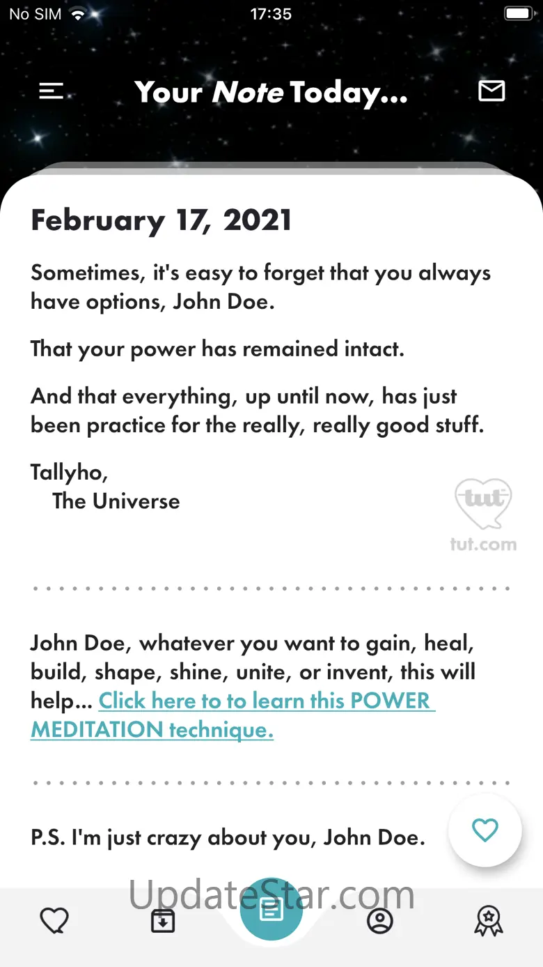 Notes from the Universe 3.0.37