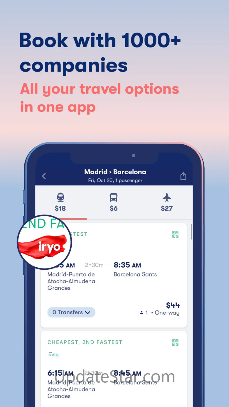 Omio: Trains, buses & flights 9.11.1