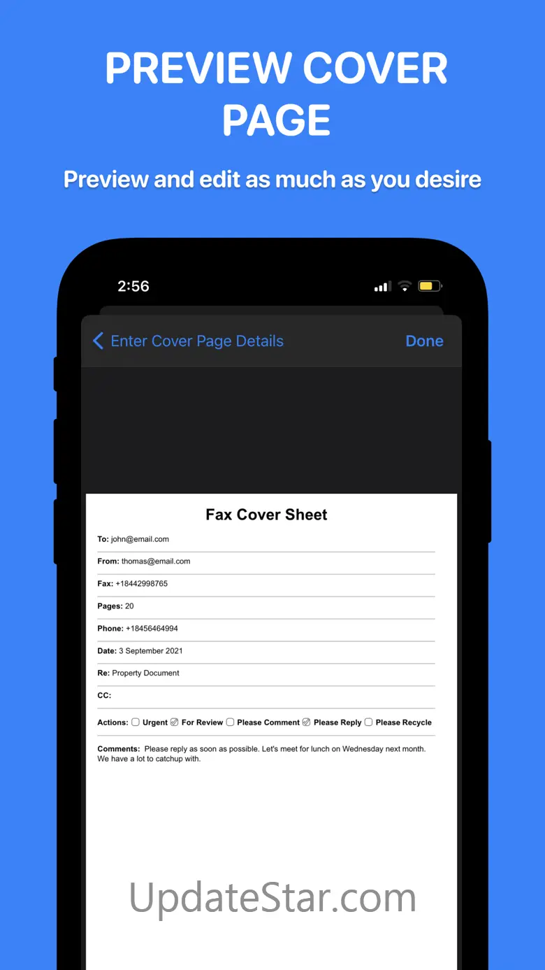 EaseFax: pay per use, send fax 1.5.2