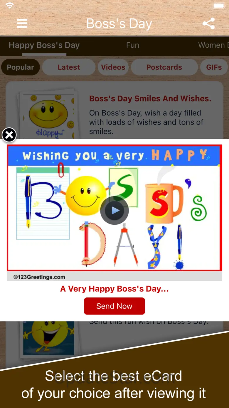 Boss's Day eCards & Greetings 3.5.7