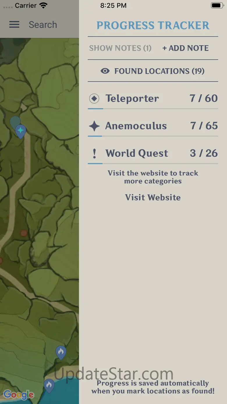 Unofficial Map: Genshin Impact 1.6.9