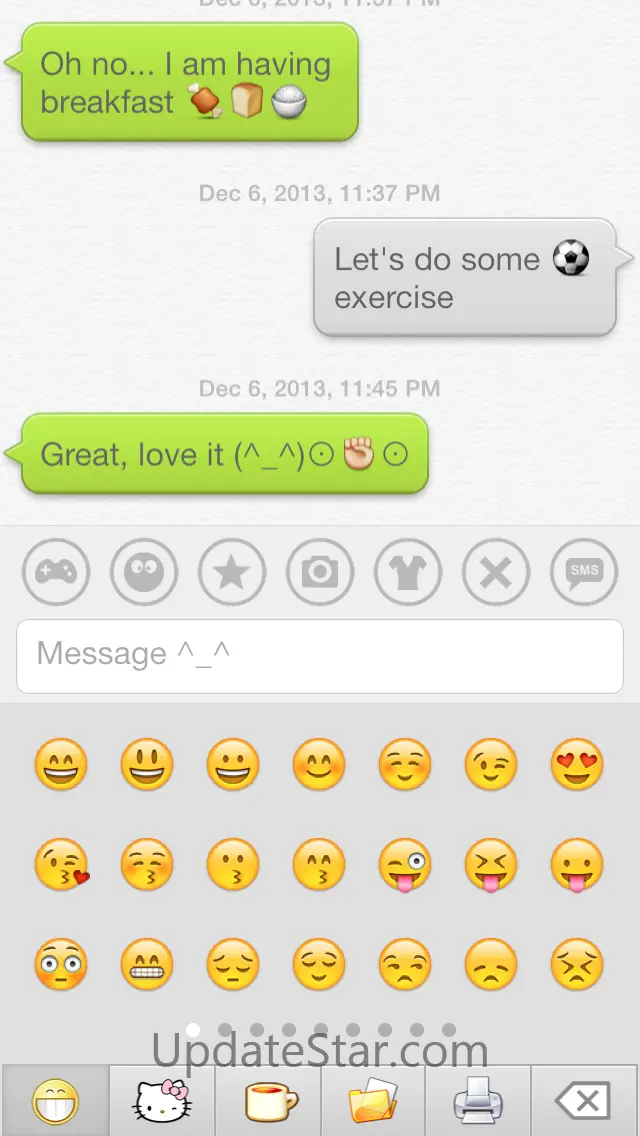 Aqua Emoji Keyboard – make emoticon smiley face in cute bubbles 1.1