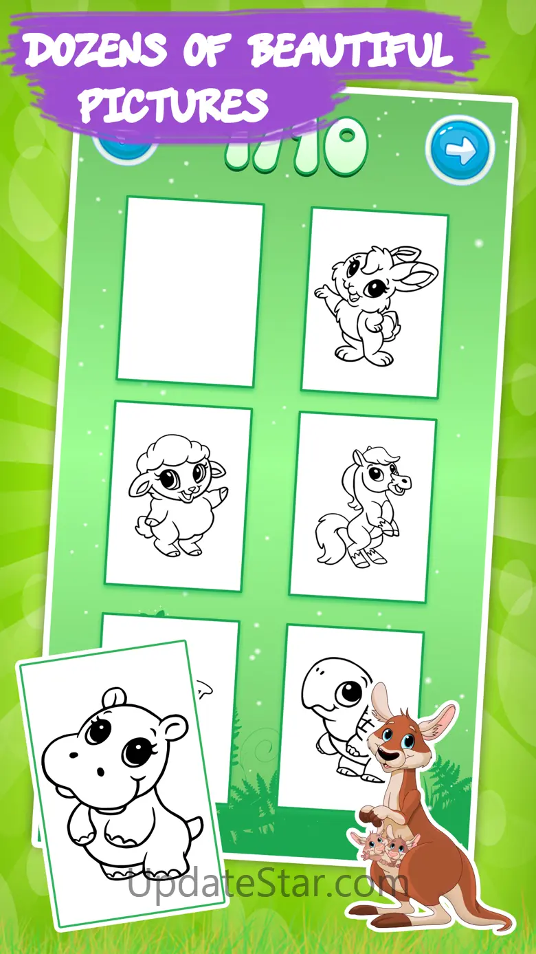 Coloring book: Draw Animals 3.2