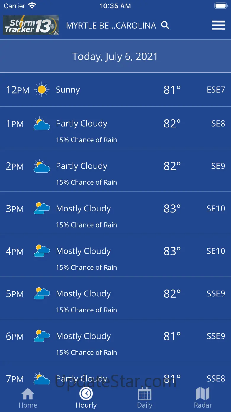 News13 WBTW Weather Radar 50.15.406