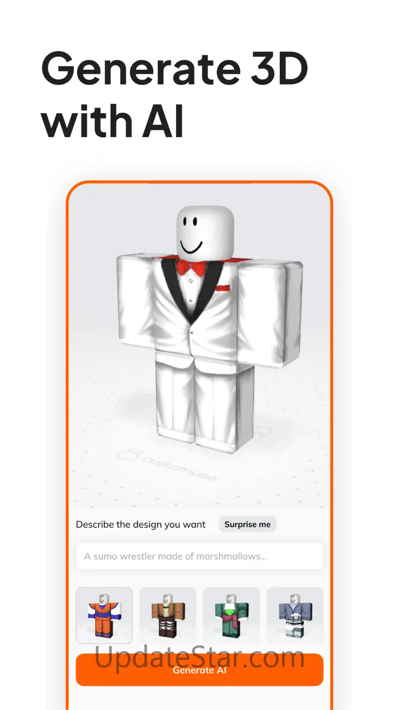 Customuse: AI 3D Editor 1.23.0