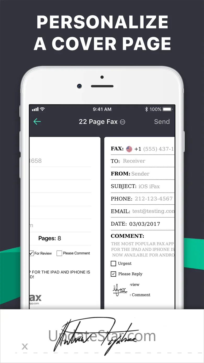 Send Fax from iPhone ad free 2.2
