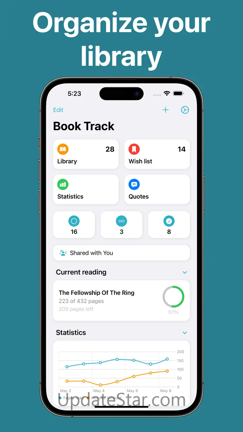 Book Tracker: Bookshelf log 3.2.8