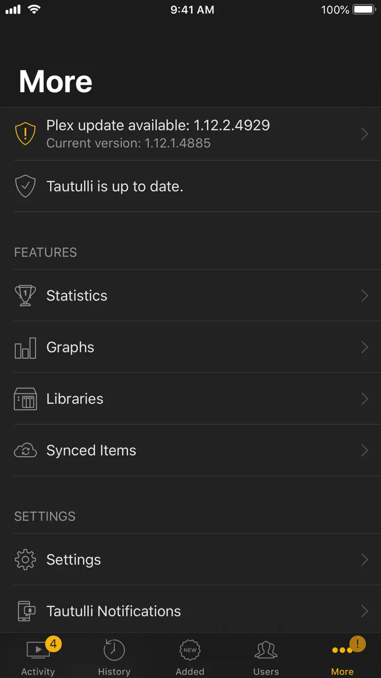 Remote for Tautulli 1.15.0