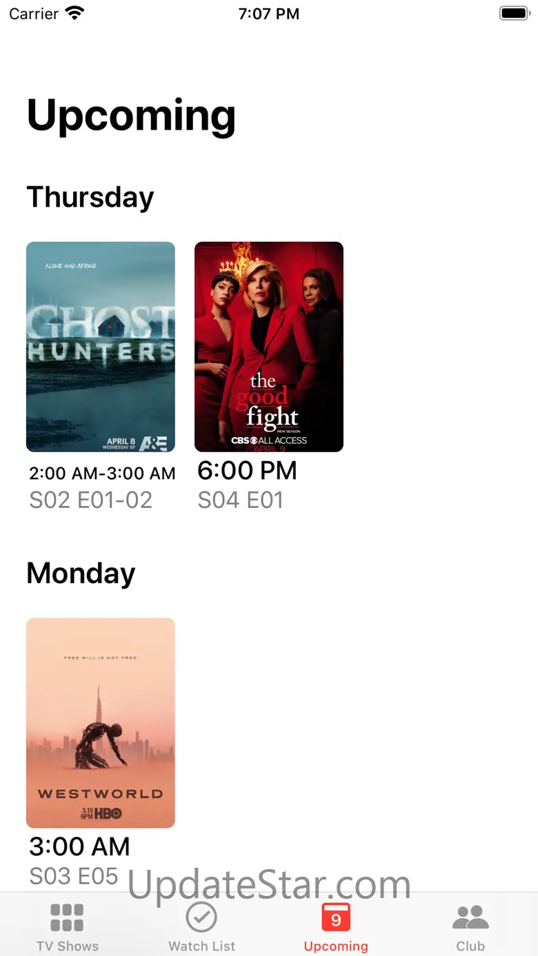 TV Club – show tracker 4.15