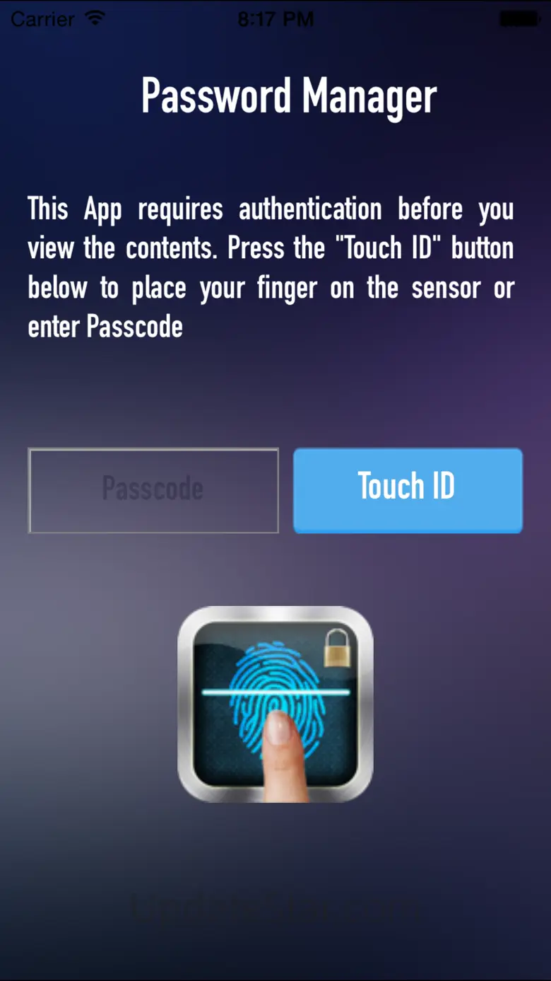 Finger Vault Password Manager 2.5