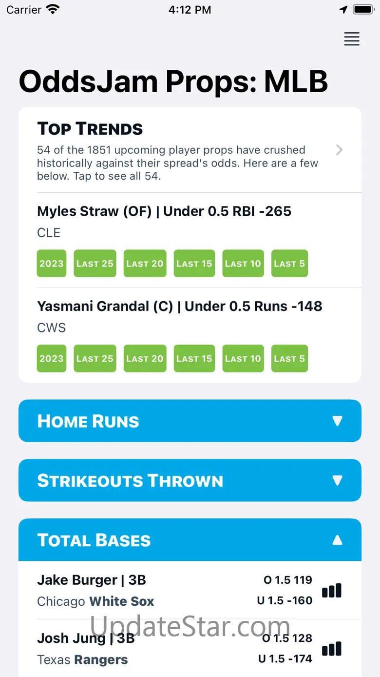 OddsJam: Player Props Data 2.3.0