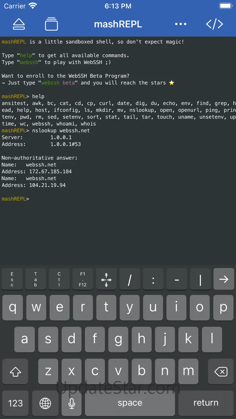 WebSSH - SysAdmin Tools 26.6