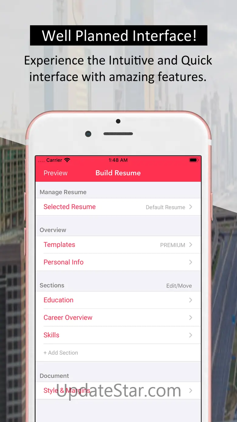Resume Builder - Job Templates 3.0