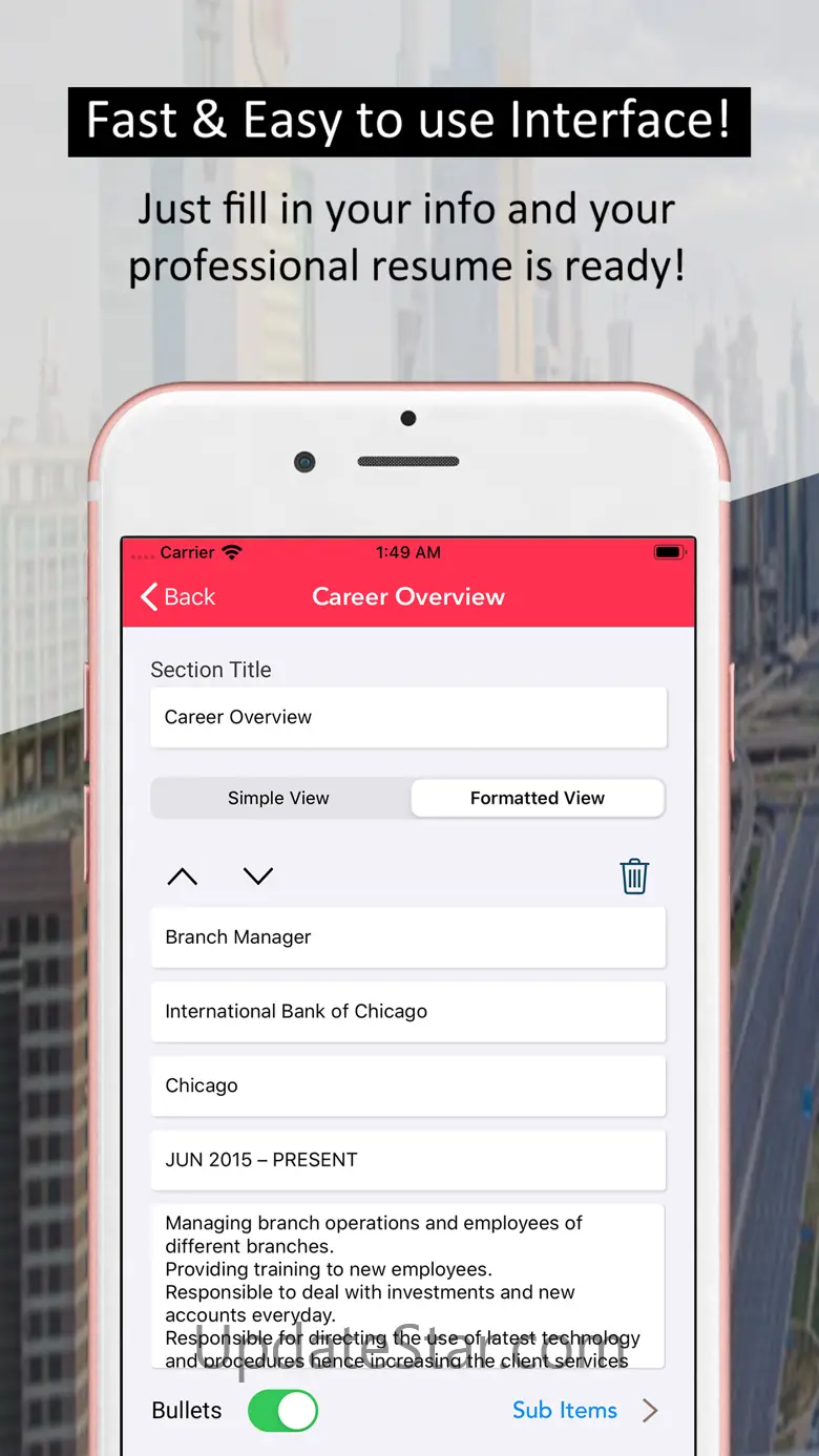 Resume Builder - Job Templates 3.0
