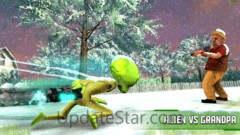 Green Alien-Scary Grandpa 2.3