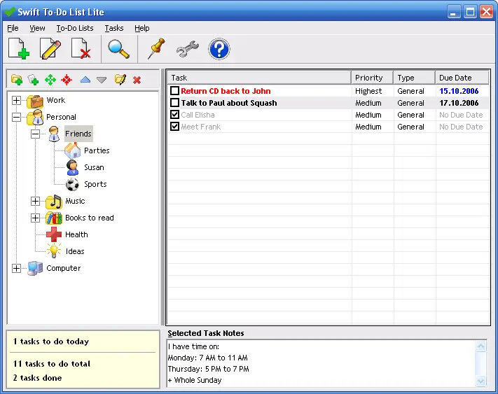 Swift To-Do List 11.001
