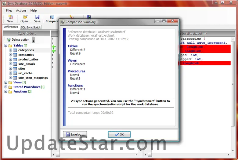 Sync Database MySQL Edition 3.2