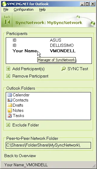 SYNCING.NET for Outlook 5.0