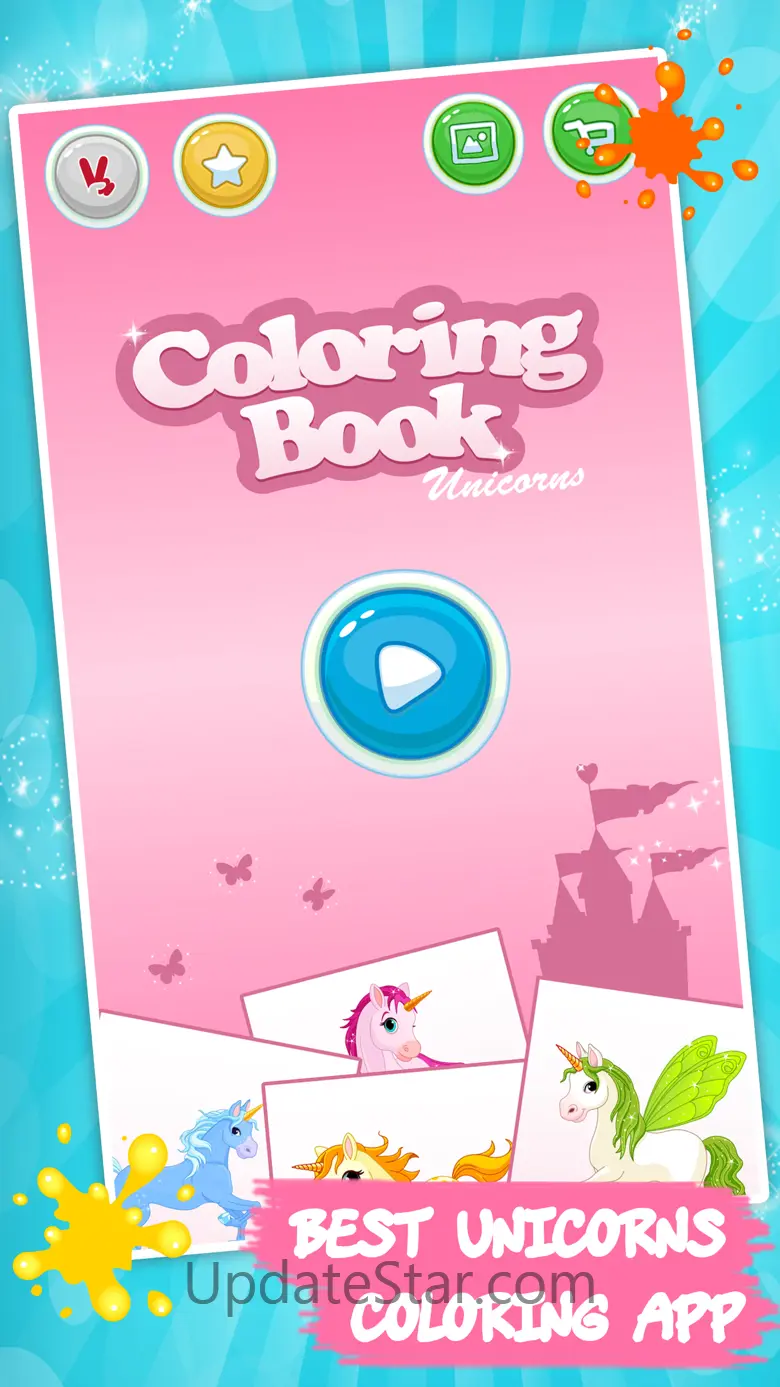 Coloring book Unicorn & Horses 3.2