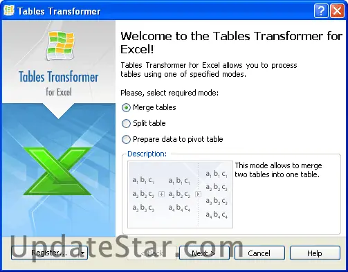 Tables Transformer for Excel 1.3.3