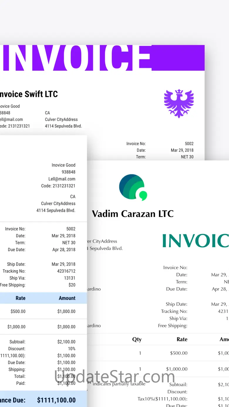 Swift Invoice, Invoice Maker, 6.6.6