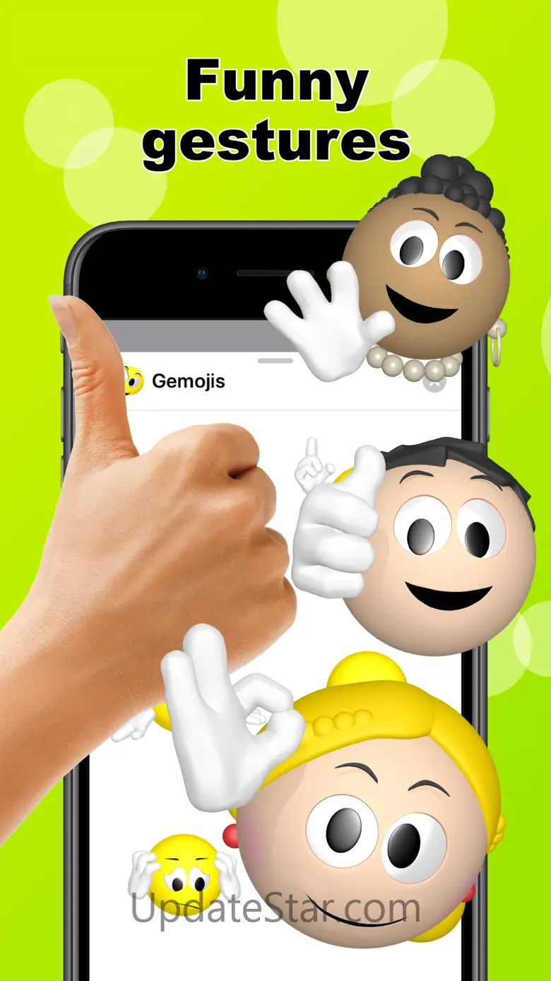 Emoji + gestures > Gemojis 2.5.6