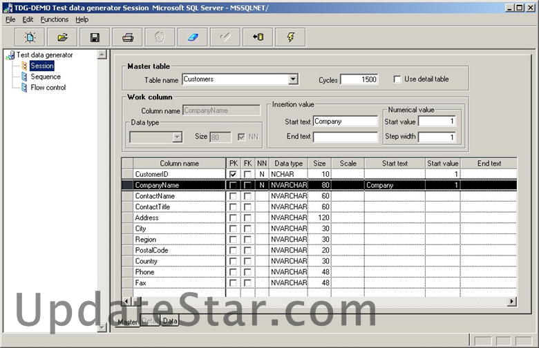 Test data generator TDG 2.0