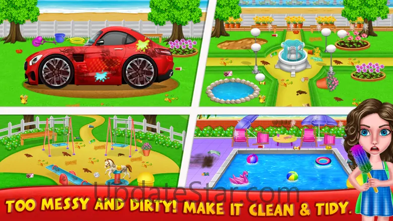 Messy House Cleaning Games 3.9