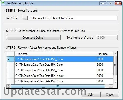 TextMaster Split File 2.0