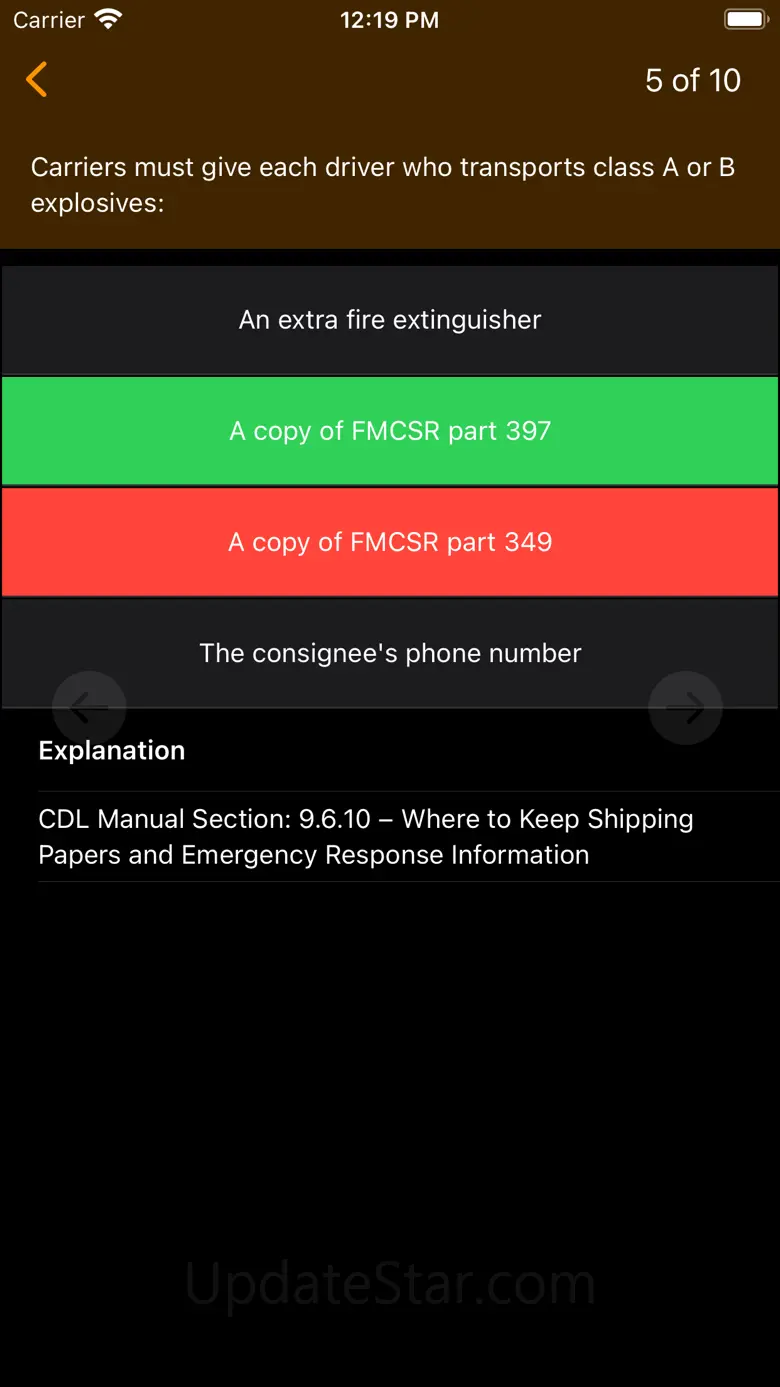 HazMat Test 2023 Lite 12