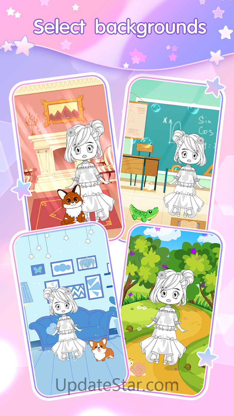 Chibi Doll Dress up & Coloring 1.2