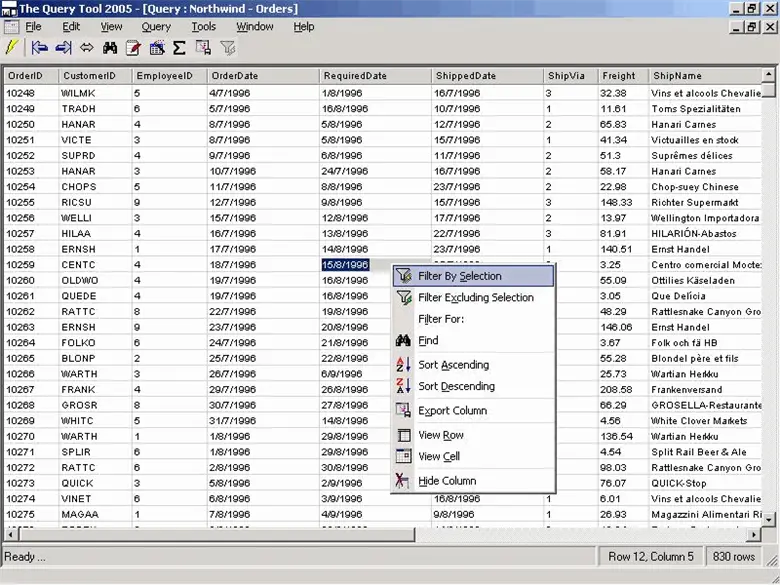The Query Tool 6.0.1