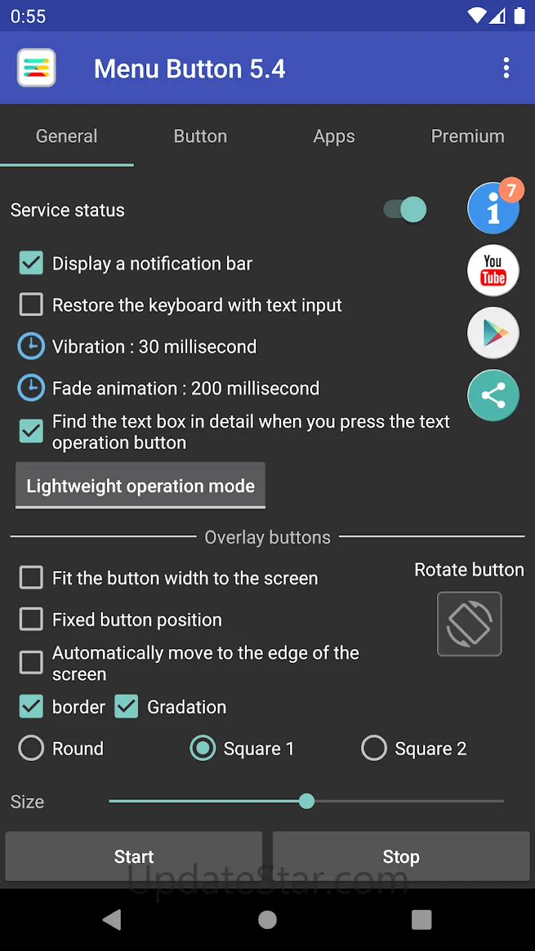 Menu Button (No root) 7.1