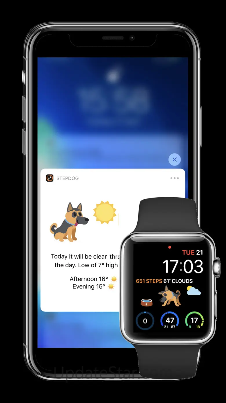 StepDog - Watch Face Dog 11.1