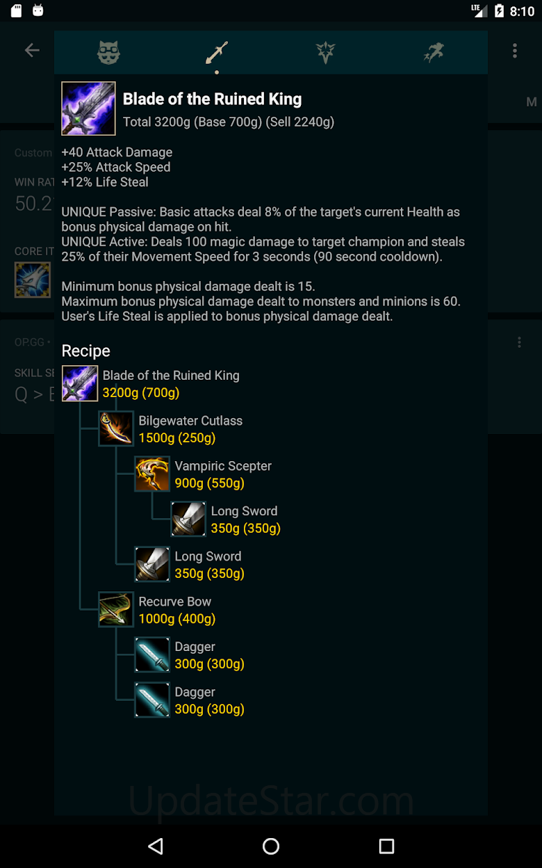 LoL Catalyst: Builds for LoL 1.54.2
