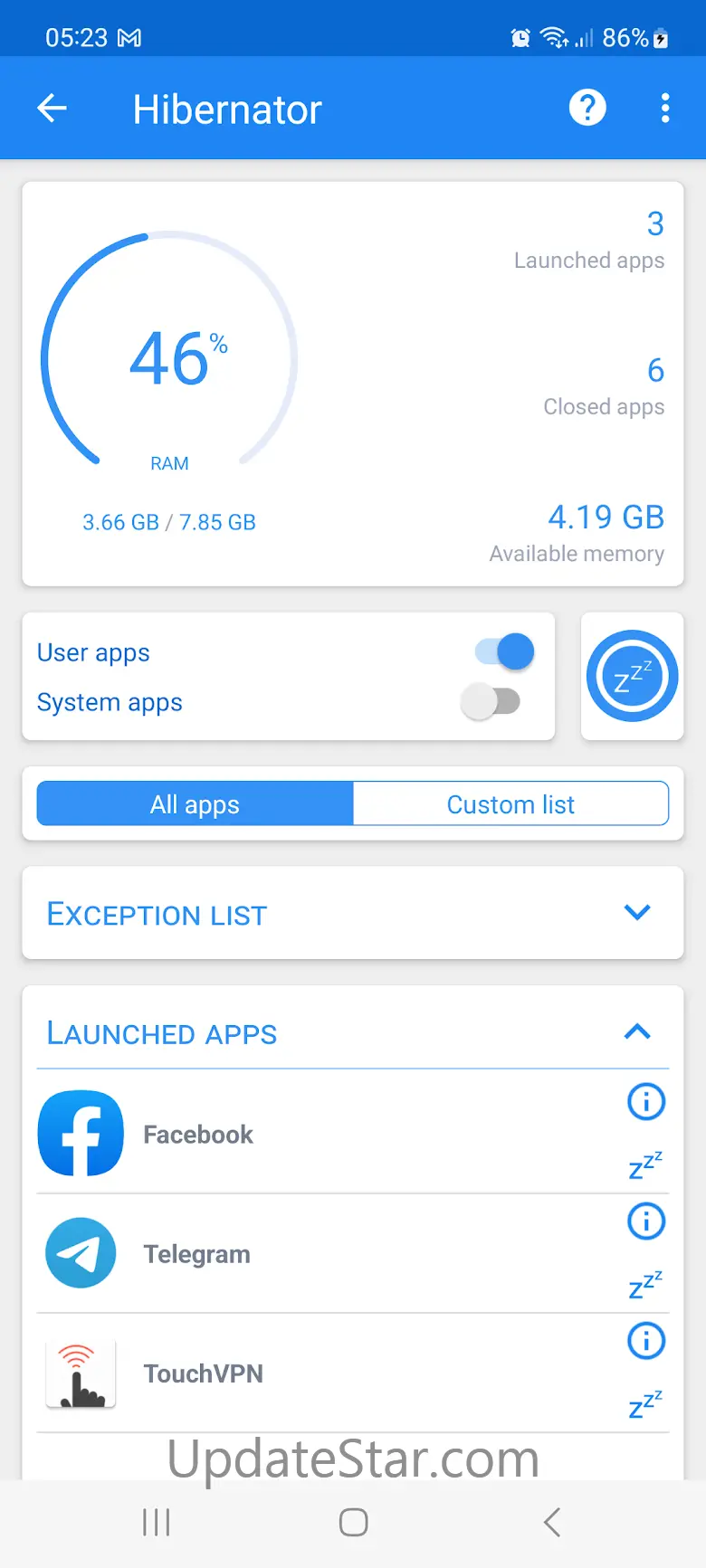 Hibernator : Force Stop Apps 2.32.2